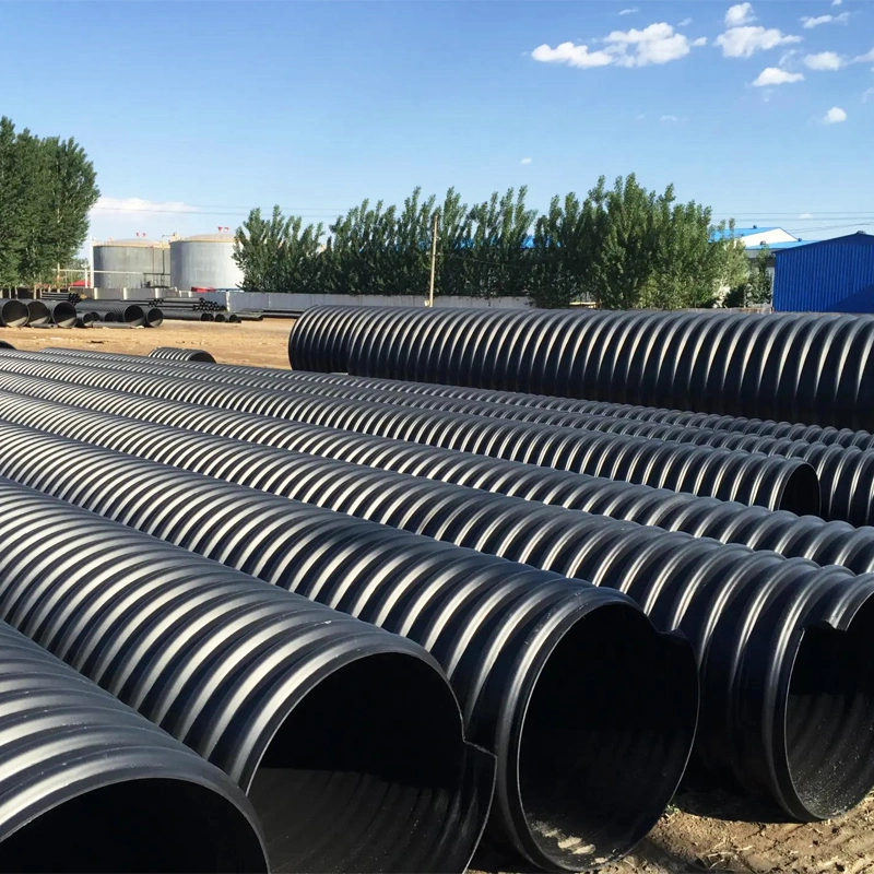 Steel Strip Reinforced PE Spiral Corrugated Pipe