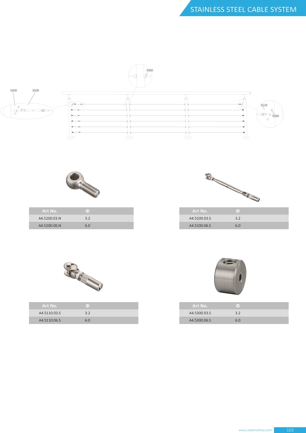 Factory Marine Stainless Steel Wire Rope Accessories for Baclony with Ce