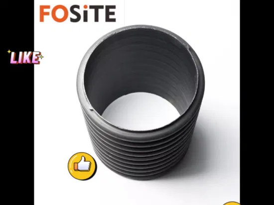 Fosite 플라스틱 검정 폴리에틸렌 배수장치 암거 HDPE 두 배 벽 물결 모양 관 가격